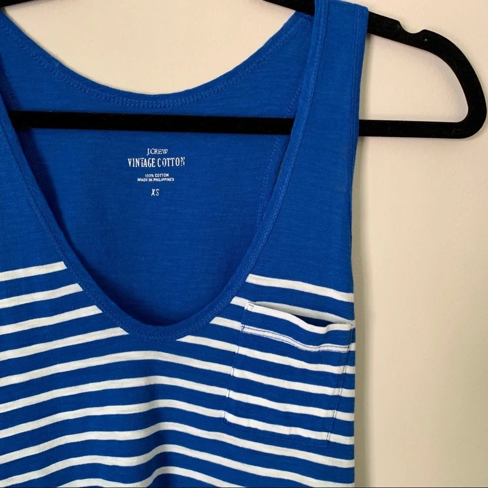 J. CREW | Vintage Striped Cotton Tank Top